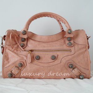 BALENCIAGA THE GIANT CITY Handbag Pink Rose